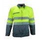 GRIS/JAUNE - Veste de travail professionnelle à manches longues homme manutention chantier logistique artisan