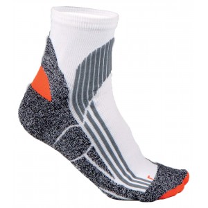 BLANC - Chaussettes mi-courtes ergonomiques professionnelle de travail mixte aide a domicile infirmier auxiliaire de vie médica