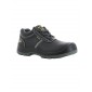 NOIR - Chaussure de sécurité S3 professionnelle de travail noire en cuir ISO EN 20345 S3 mixte chantier menage artisan entretien