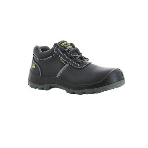 NOIR - Chaussure de sécurité S3 professionnelle de travail noire en cuir ISO EN 20345 S3 mixte menage artisan entretien chantier