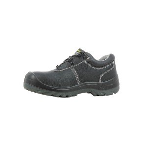 NOIR - Chaussure de sécurité S3 professionnelle de travail noire en cuir ISO EN 20345 S3 mixte chantier entretien artisan menage