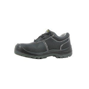 NOIR - Chaussure de sécurité S3 professionnelle de travail noire en cuir ISO EN 20345 S3 mixte chantier menage artisan entretien