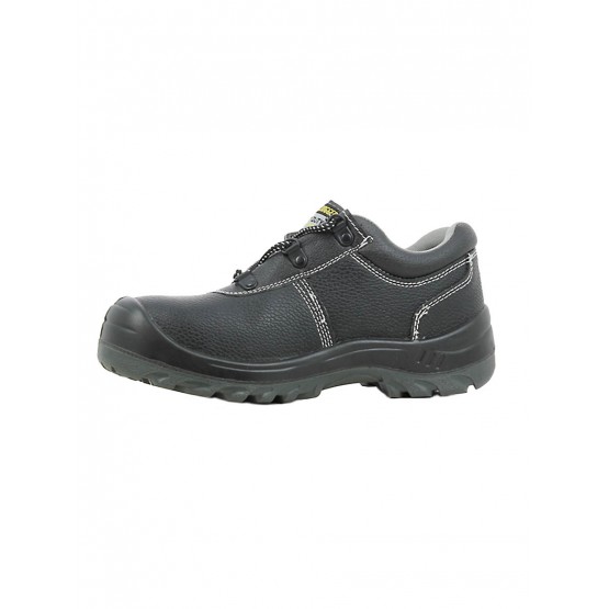 NOIR - Chaussure de sécurité S3 professionnelle de travail noire en cuir EN ISO 20345 S3 mixte artisan menage chantier entretien