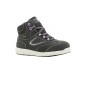 NOIR/LILAS - Chaussure de sécurité S3 professionnelle de travail noire en cuir ISO EN 20345 S3 femme artisan entretien chantier 