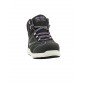 NOIR/LILAS - Chaussure de sécurité S3 professionnelle de travail noire en cuir ISO EN 20345 S3 femme artisan entretien chantier 