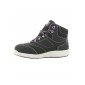 NOIR/LILAS - Chaussure de sécurité S3 professionnelle de travail noire en cuir ISO EN 20345 S3 femme artisan entretien chantier 