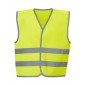 JAUNE - Gilet professionnel de travail 100% Polyester EN 1150:1999