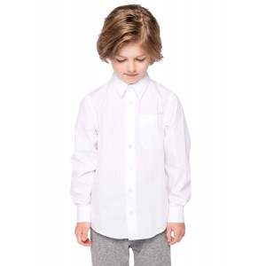 BLANC - Chemise professionnelle de travail 100% coton