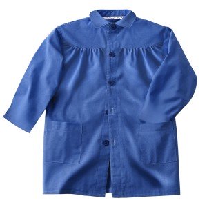 COBALT - Blouse professionnelle de travail à manches longues internat crèche école foyer