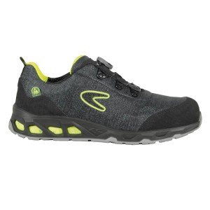 NOIR - Chaussure de sécurité S1P professionnelle de travail noire EN ISO 20345 S1P mixte manutention artisan transport chantier