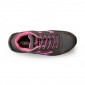 GRIS/FUCHSIA - Chaussure de sécurité S1PS professionnelle de travail en cuir EN ISO 20345 S1PS femme logistique chantier manute