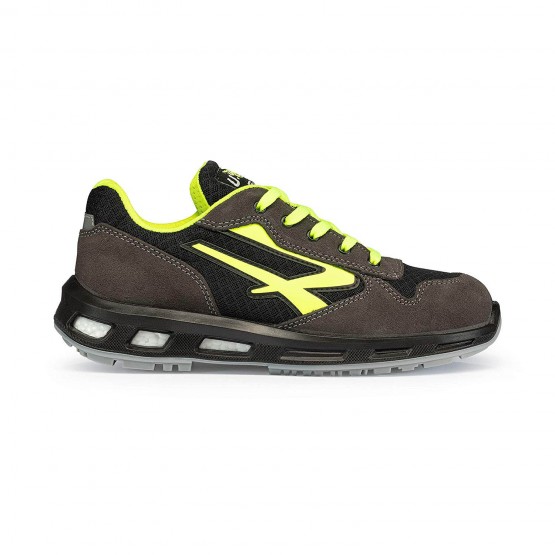 NOIR/JAUNE - Chaussure de sécurité S1PS professionnelle de travail noire EN ISO 20345 S1PS mixte logistique chantier transport 