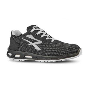 NOIR/GRIS - Chaussure de sécurité S3 SRC professionnelle de travail noire ISO EN 20345 S3 mixte manutention chantier logistique 