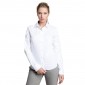 BLANC - Chemisier ML Femme professionnel de travail 100% coton femme serveur cuisine restauration restaurant