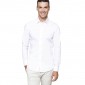 BLANC - Chemise ML Homme professionnelle de travail 100% coton homme hôtel cuisine serveur restauration