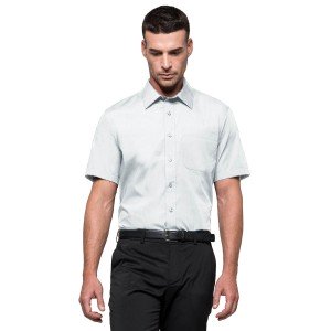 BLANC - Chemise MC Homme professionnelle de travail homme cuisine hôtel serveur restaurant