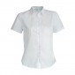 BLANC - Chemisier MC Femme professionnel de travail femme serveur restauration cuisine restaurant
