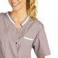 Tunique professionnelle de travail blanche à manches courtes femme auxiliaire de vie médical aide a domicile infirmier