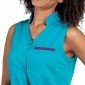 Blouse professionnelle de travail sans manches femme - PROMO entretien auxiliaire de vie menage aide a domicile