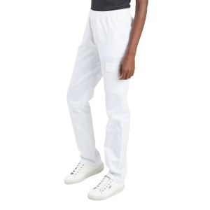NOIR - Pantalon élastiqué professionnel de travail femme aide a domicile infirmier auxiliaire de vie médical