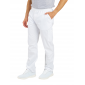 BLANC - Pantalon élastiqué professionnel de travail homme aide a domicile médical auxiliaire de vie infirmier
