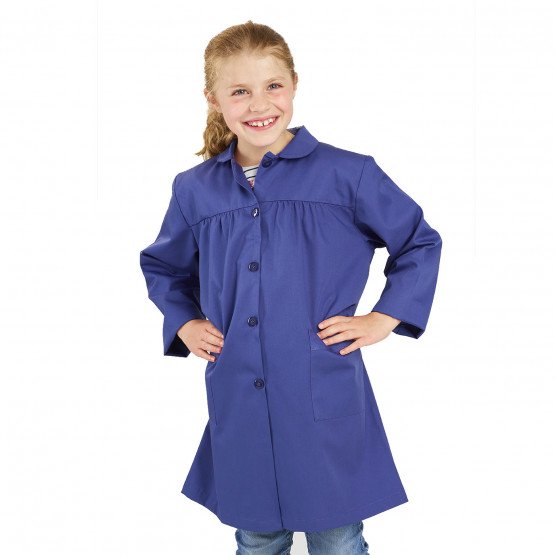 COBALT - Blouse professionnelle de travail à manches longues foyer crèche internat école