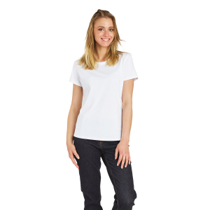 BLANC - Tee-shirt professionnel de travail à manches courtes femme aide a domicile auxiliaire de vie médical infirmier