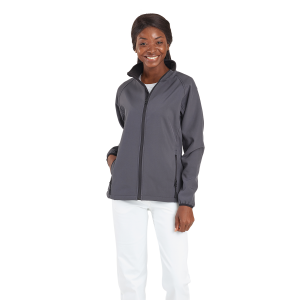 GRIS - Softshell professionnelle de travail femme aide a domicile médical auxiliaire de vie infirmier