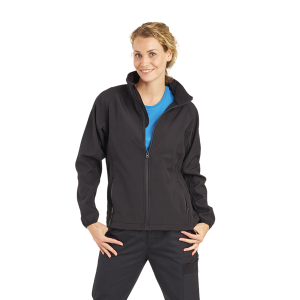 GRIS - Softshell professionnelle de travail femme aide a domicile infirmier auxiliaire de vie médical