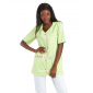 ANIS/PAPILLONS - Tunique professionnelle de travail blanche à manches courtes femme aide a domicile médical auxiliaire de vie in