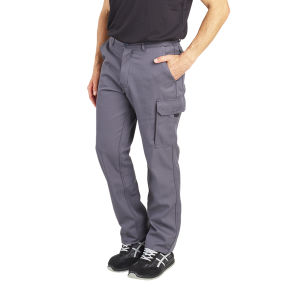 GRIS - Pantalon de travail professionnel homme logistique artisan manutention chantier