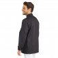 NOIR - Veste de cuisine manches longues professionnelle de travail à manches longues mixte hôtel restaurant serveur cuisine