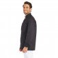 NOIR - Veste de cuisine manches longues professionnelle de travail à manches longues mixte hôtel restaurant serveur cuisine