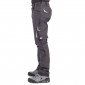 GRIS/NOIR - Pantalon de travail professionnel homme manutention chantier logistique artisan