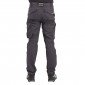 GRIS/NOIR - Pantalon de travail professionnel homme manutention chantier logistique artisan