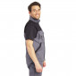 GRIS/NOIR - Gilet professionnel de travail sans manches homme - PROMO logistique artisan manutention chantier
