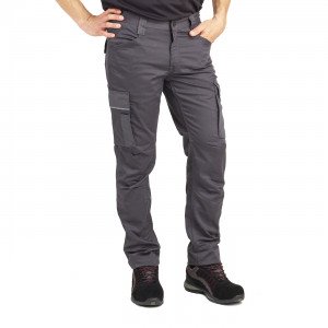 GRIS - Pantalon de travail professionnel homme transport artisan manutention chantier