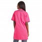 FUCHSIA/ARDOISE - Blouse professionnelle de travail à manches courtes femme entretien aide a domicile menage auxiliaire de vie