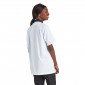 BLANC/NOIR - Veste de cuisine manches courtes professionnelle de travail à manches courtes femme cuisine restauration restaurant