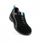 NOIR/BLEU - Chaussure de sécurité S3 professionnelle de travail noire en cuir EN ISO 20345 S3 mixte manutention chantier transpo