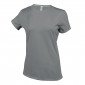 GRIS - Tee-shirt professionnel de travail à manches courtes femme infirmier médical auxiliaire de vie aide a domicile