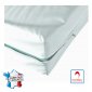 BLANC - Housse de matelas bébé imperméable 60x120 professionnelle hébergement foyer blanche Maille polyester enduite en polyurét