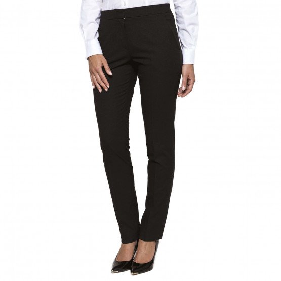 NOIR - Pantalon de service professionnel de travail femme restauration serveur cuisine restaurant