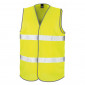 JAUNE - Gilet haute visibilité mixte professionnelle de travail 100% Polyester EN 20471 Vêtements haute visibilité chantier mena