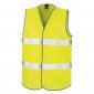JAUNE - Gilet haute visibilité mixte professionnel de travail 100% Polyester EN 20471 Vêtements haute visibilité manutention art
