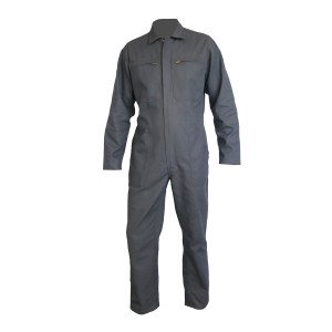 GRIS - Combinaison de travail coton SANFOR professionnelle homme transport artisan manutention chantier