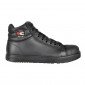 NOIR - Chaussure haute de sécurité S3 professionnelle de travail noire en cuir EN ISO 20345 S3 homme transport chantier manutent