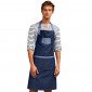 DENIM INDIGO - Tablier de cuisine professionnel noir mixte serveur hôtel restauration cuisine