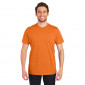 ORANGE - Tee-shirt professionnel de travail à manches courtes homme aide a domicile médical auxiliaire de vie infirmier