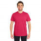 FUCHSIA - Tee-shirt professionnel de travail à manches courtes homme aide a domicile médical auxiliaire de vie infirmier
